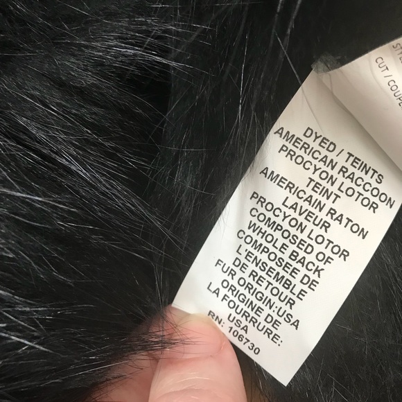 VINCE Black Fur Jacket $1,800 Coat Vest! NWT Raccoon Small Silky SOFT! - Picture 7 of 8